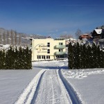 Zima Hotel Zur Post Ossiach- Austria karyntia zima