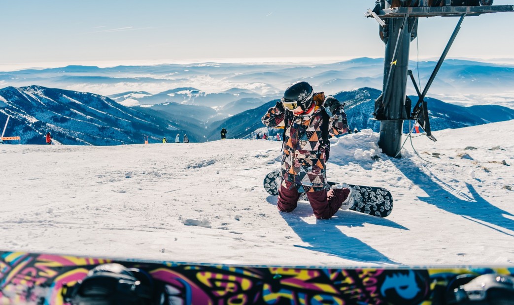 młodzież na obozie freestylowym w Austrii