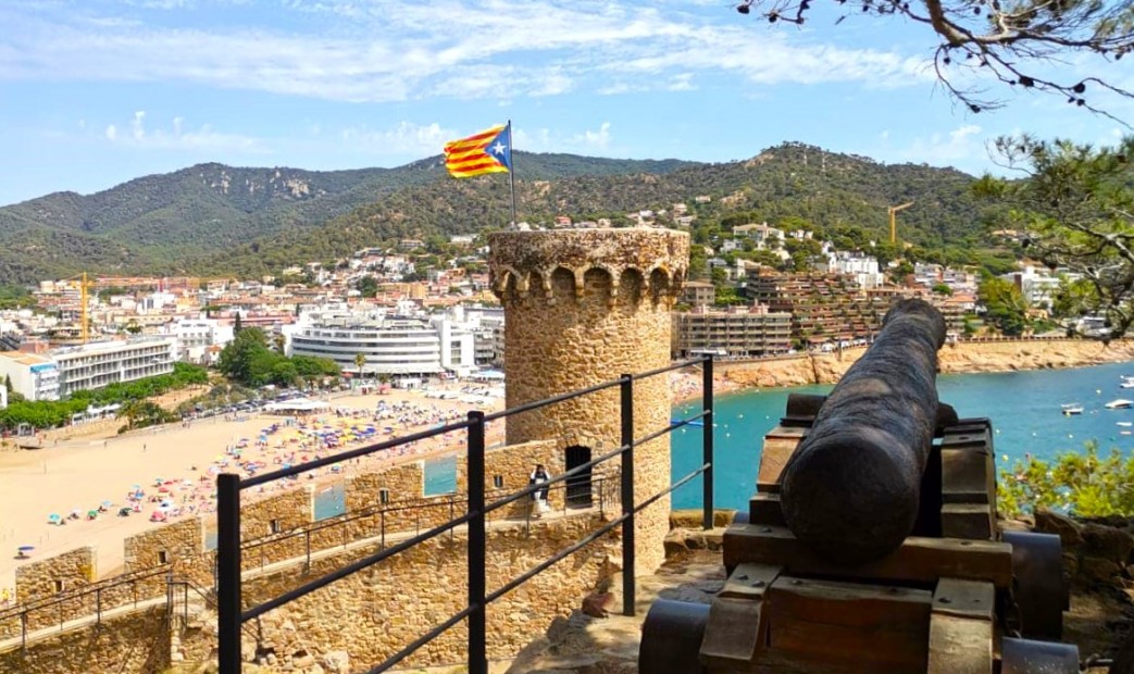 Zamek lloret de mar w Hiszpanii