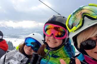 zima Wisła narciarski dzieci Polska-zima 
