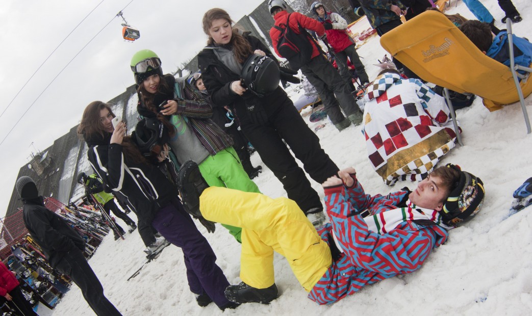 Szaleństwa w snowparku w Jasnej na Słowacji